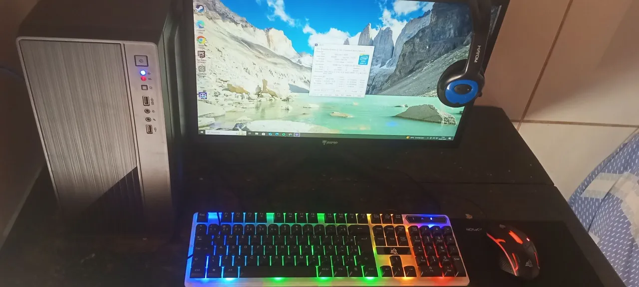 PC Completo com periféricos ( monitor teclado e mouse)