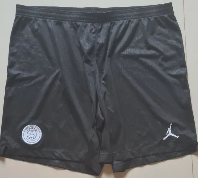 Calção PSG (Paris Saint Germain) Nike Jordan Preto Escudo Branco Tamanho GGG