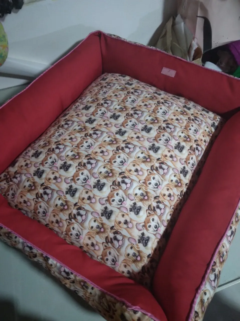 cama pet dupla face