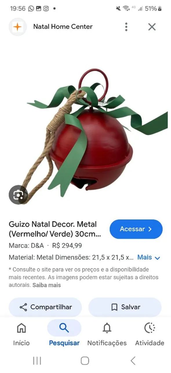 Enfeite natalino guizo - Foto 3