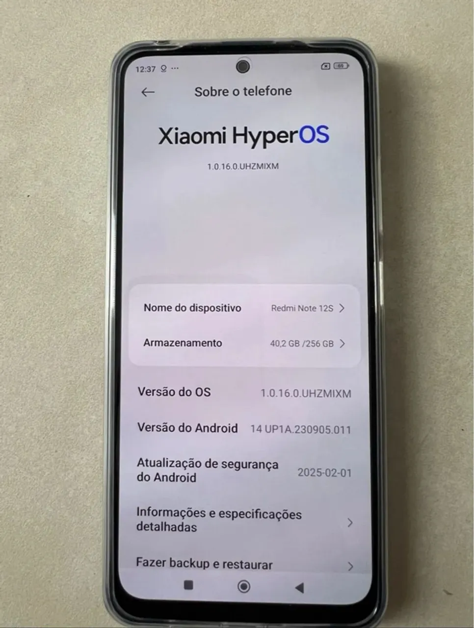 Redmi note 12S em perfeitas condições 
