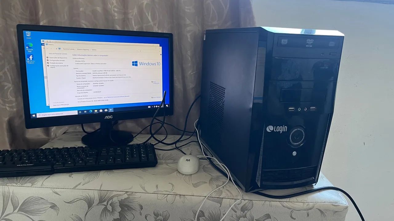 Computador completo DDR4 7 geração Corei5 4GB de memória RAM, SSD 240GB  - Foto 3