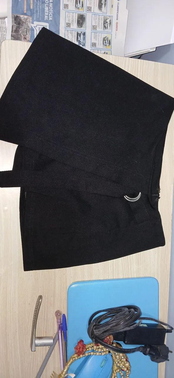 Short Saia Feminino Preto
