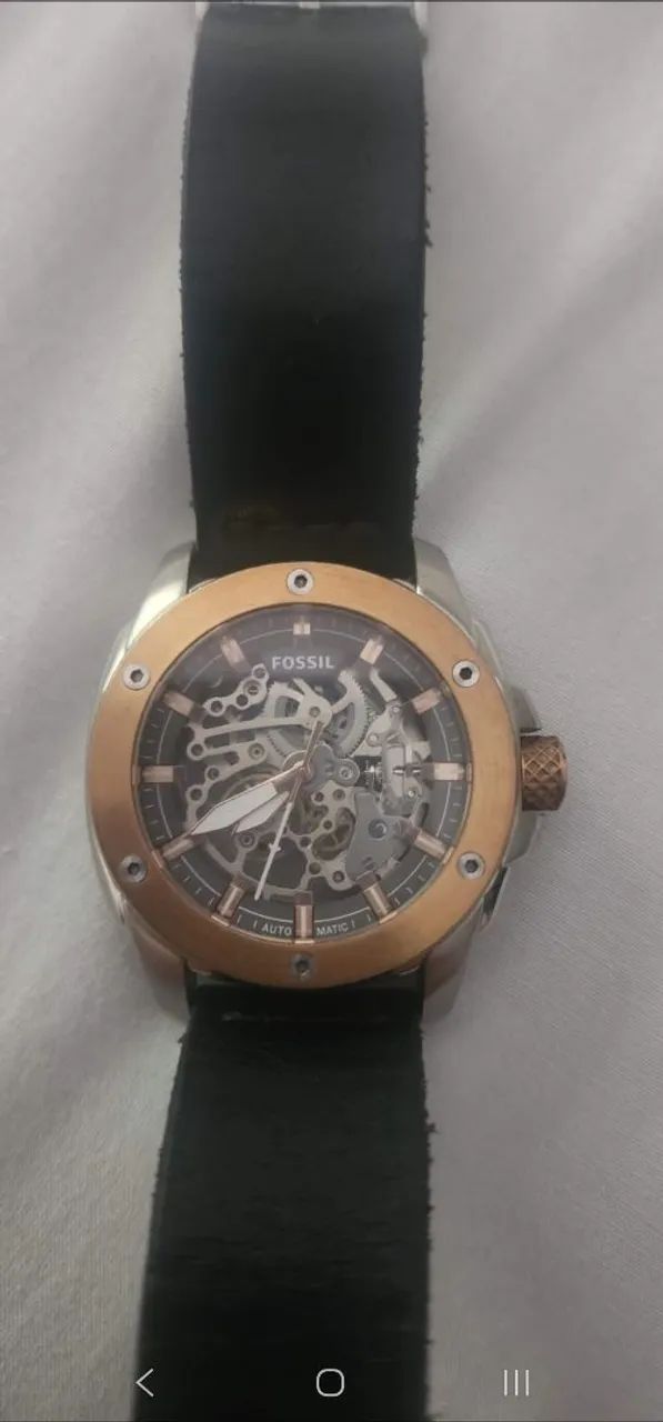 Relógio Fossil Automático Esqueleto 