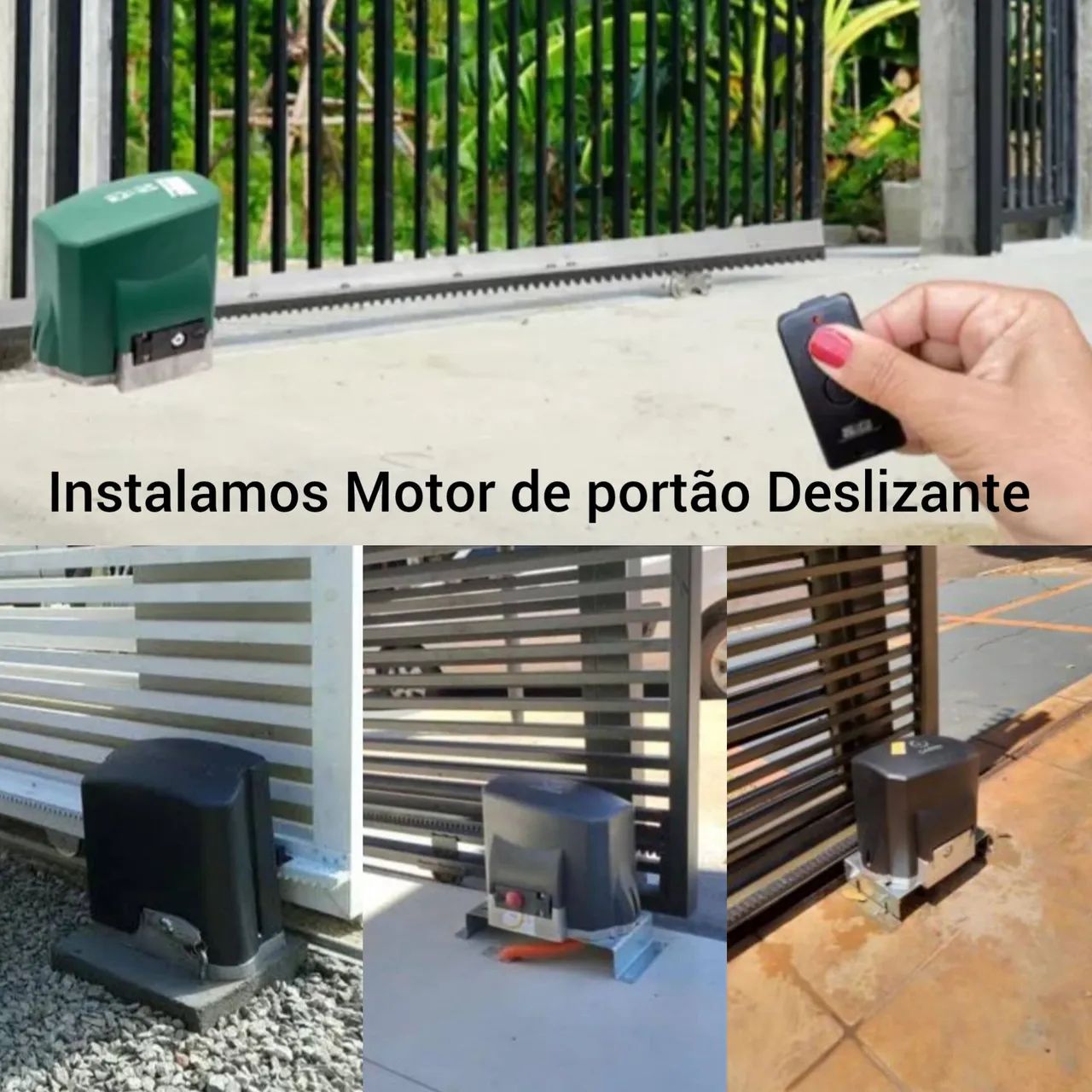 Motor de portão deslizante instalamos faça seu orçamento aceitamos cartões 