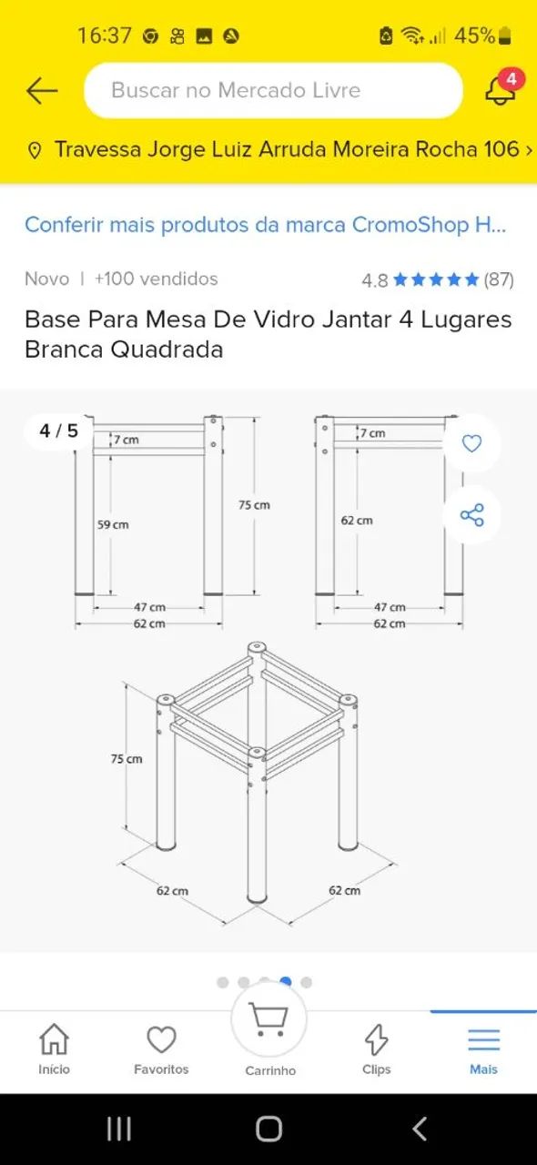 Pé de mesa  - Foto 2