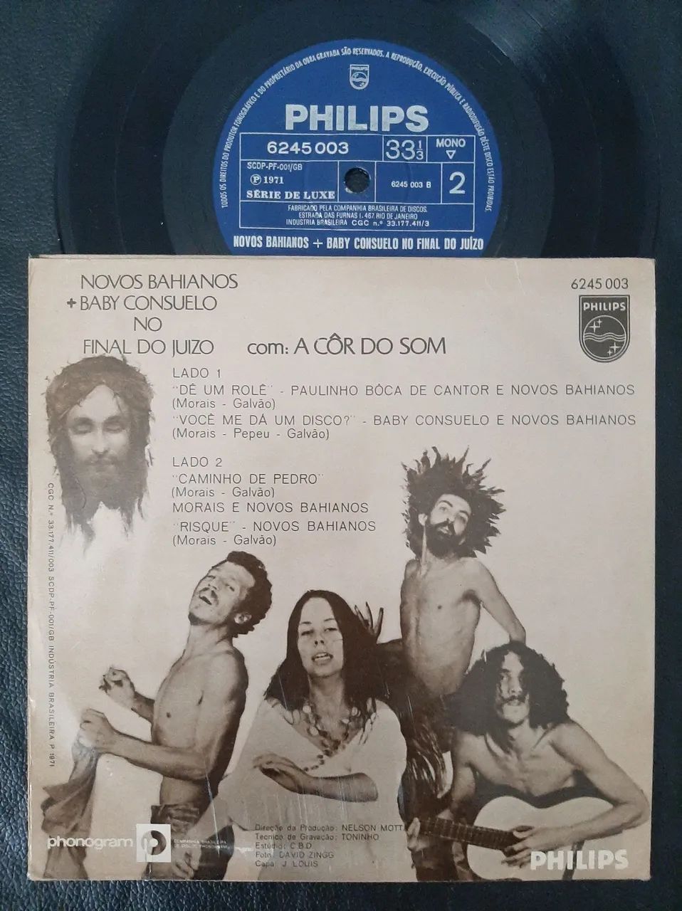 Disco Vinil Compacto Novos Baianos + Baby Consuelo No Final do Juízo Philips 1971 Original - Foto 2