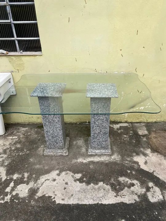 Mesa  com Tampo de Vidro - Foto 3