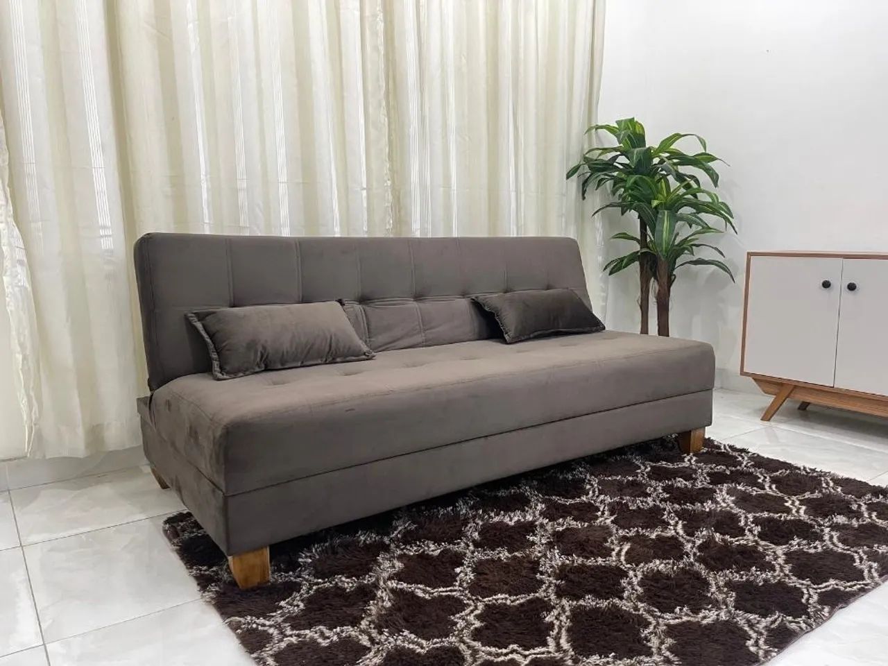 Sofá Cama Arpoador 1.85m Veludão - Foto 5