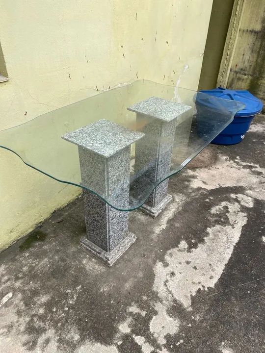 Mesa  com Tampo de Vidro - Foto 4