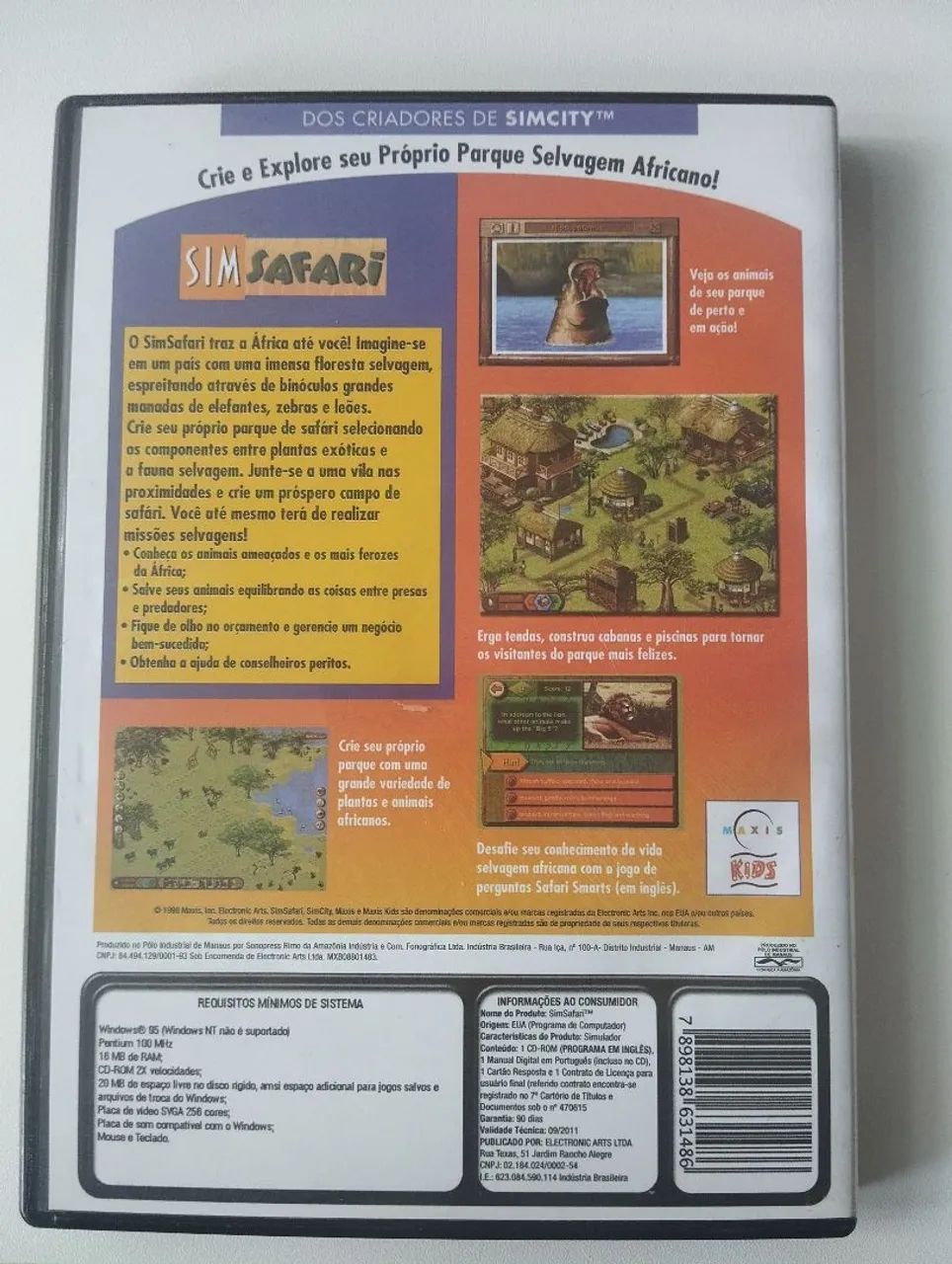 Jogo PC - EA Sim Safari (1998)  - Foto 2