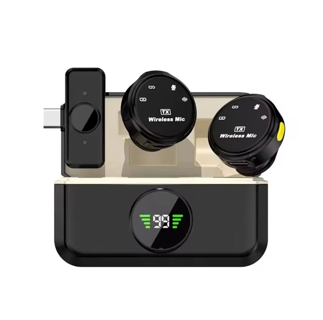 Microfone de Lapela Sem Fio 