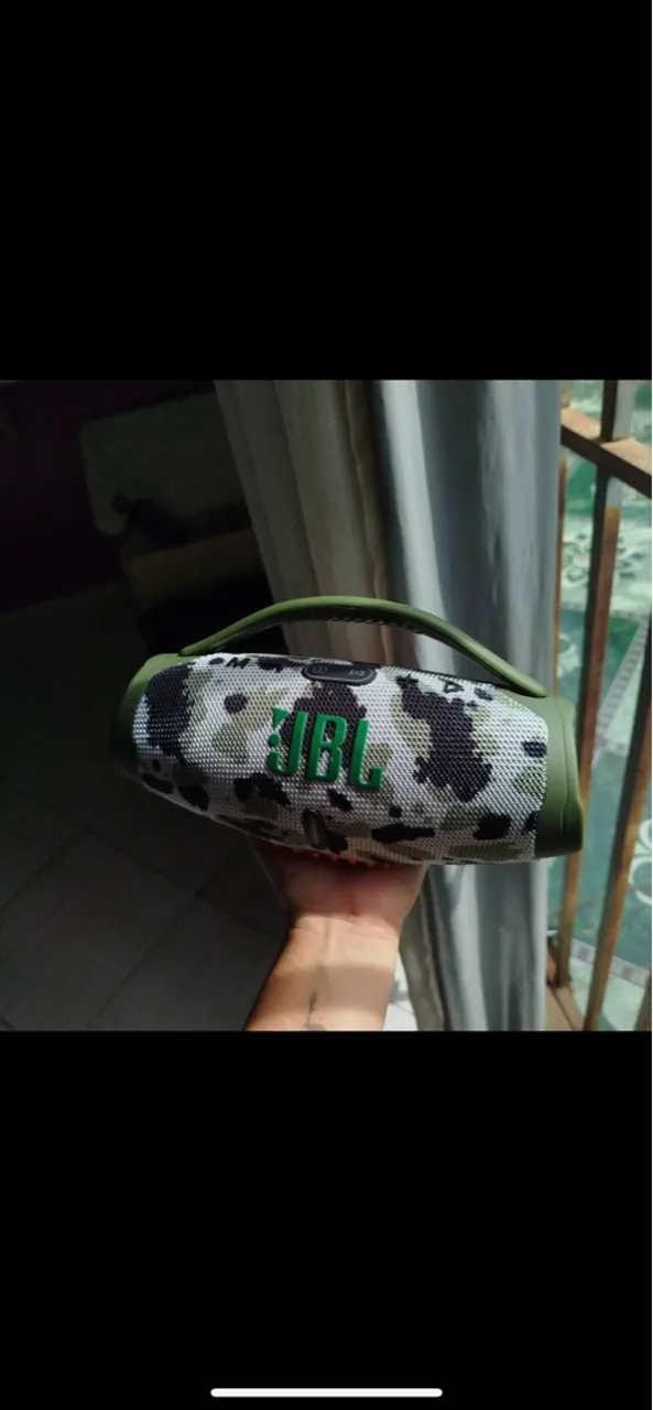 Mini Caixa 22 cm de Som JBL Camuflada