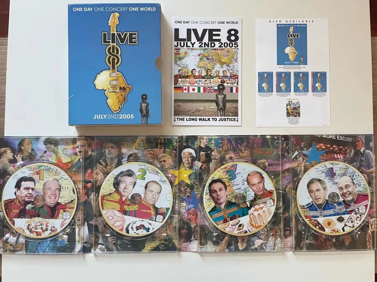 Box 4 DVD,s - Live 8 de July 2ND 2005 Colecionador. - Foto 4