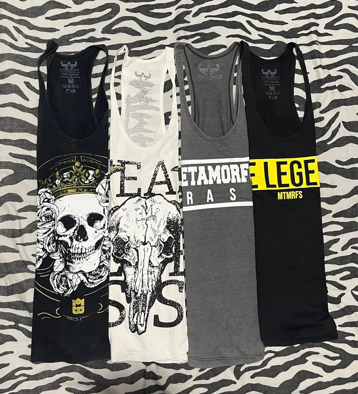 Kit 4 Regatas Estilosas com Estampas Exclusivas