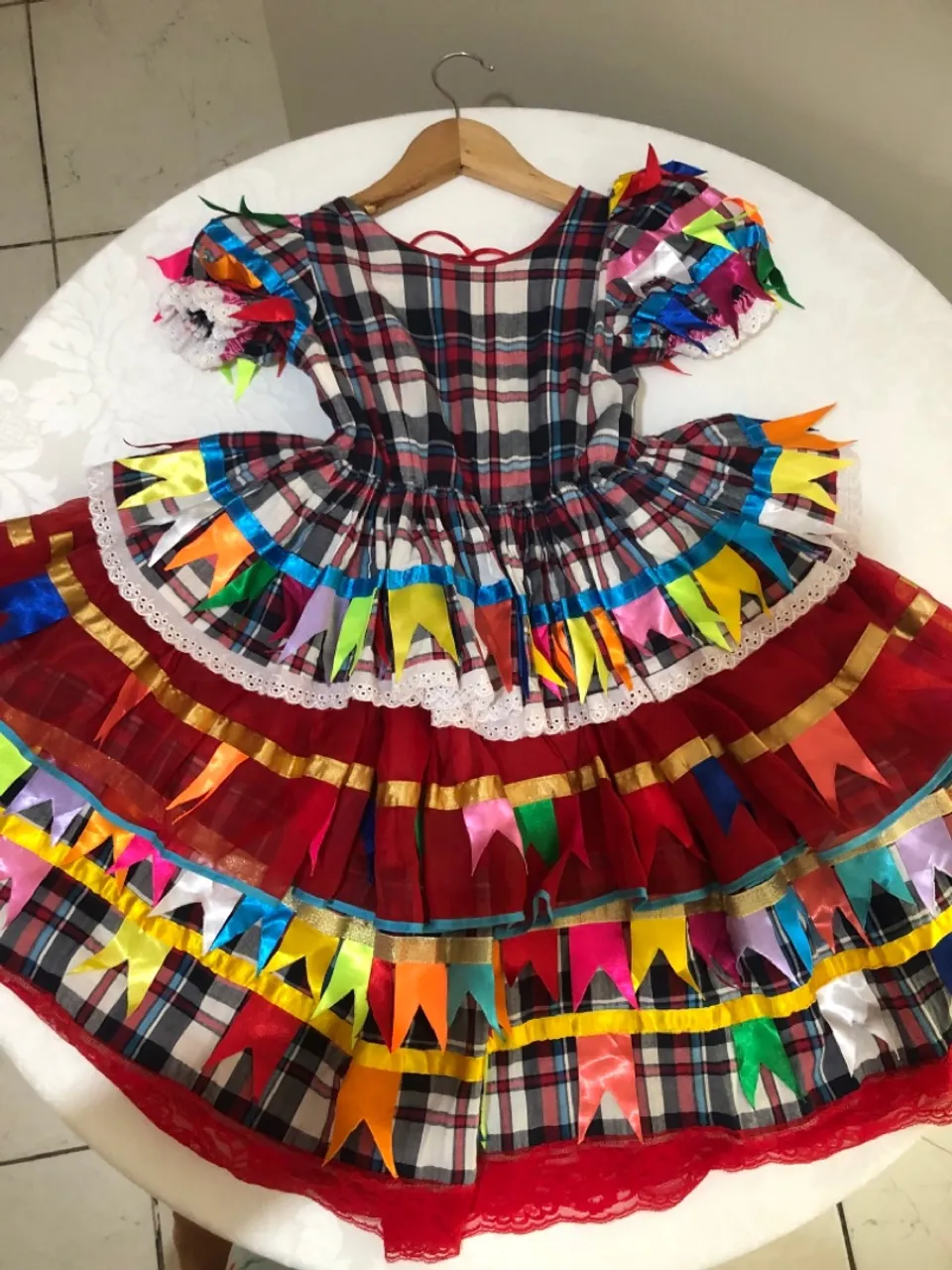 Vestido Festa Junina Infantil - Colorido e Charmoso!