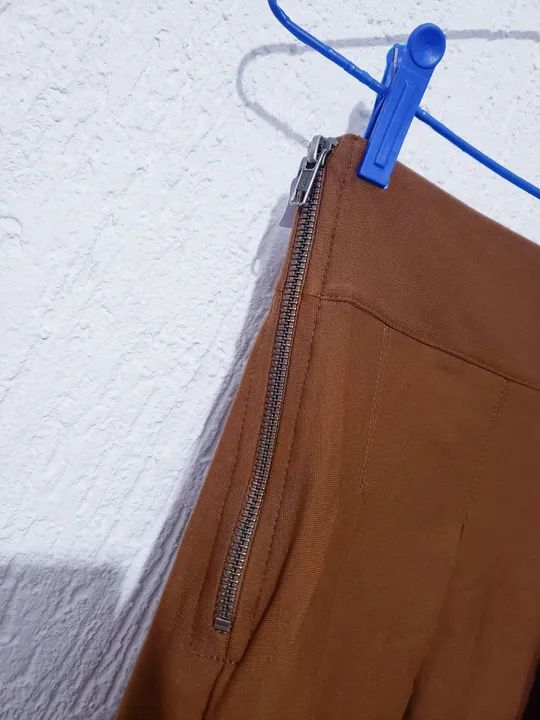 Saia marrom plissada - Foto 3