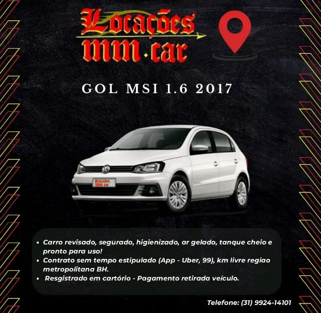 Locação de Veículo motorista de app