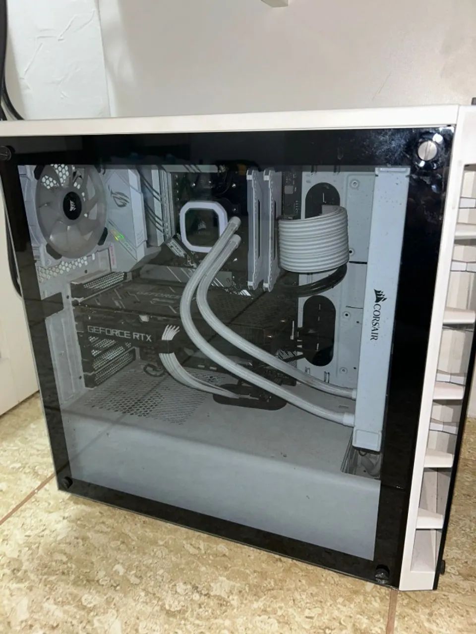 PC Gamer BRANCO RGB ASUS ROG / CORSAIR | RTX 3060