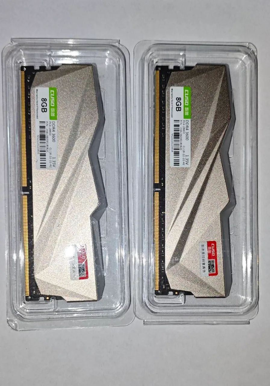 MEMÓRIA CUSO DDR4 3600 2x8gb RGB  SOMENTE VENDA 