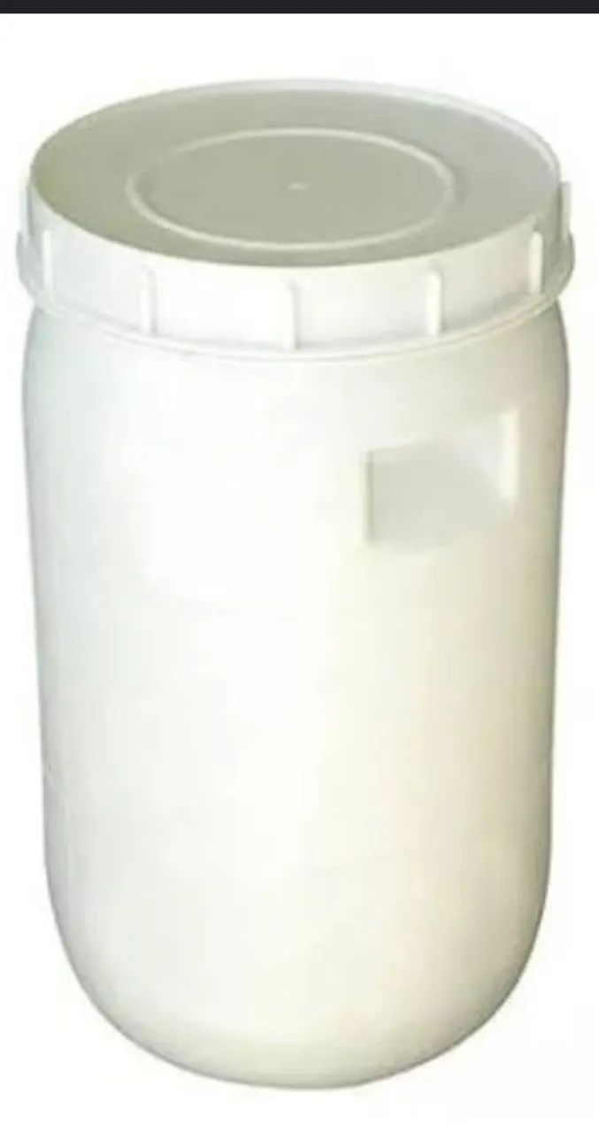 Tambor de 50 litros branco com tampa - Ideal para armazenamento