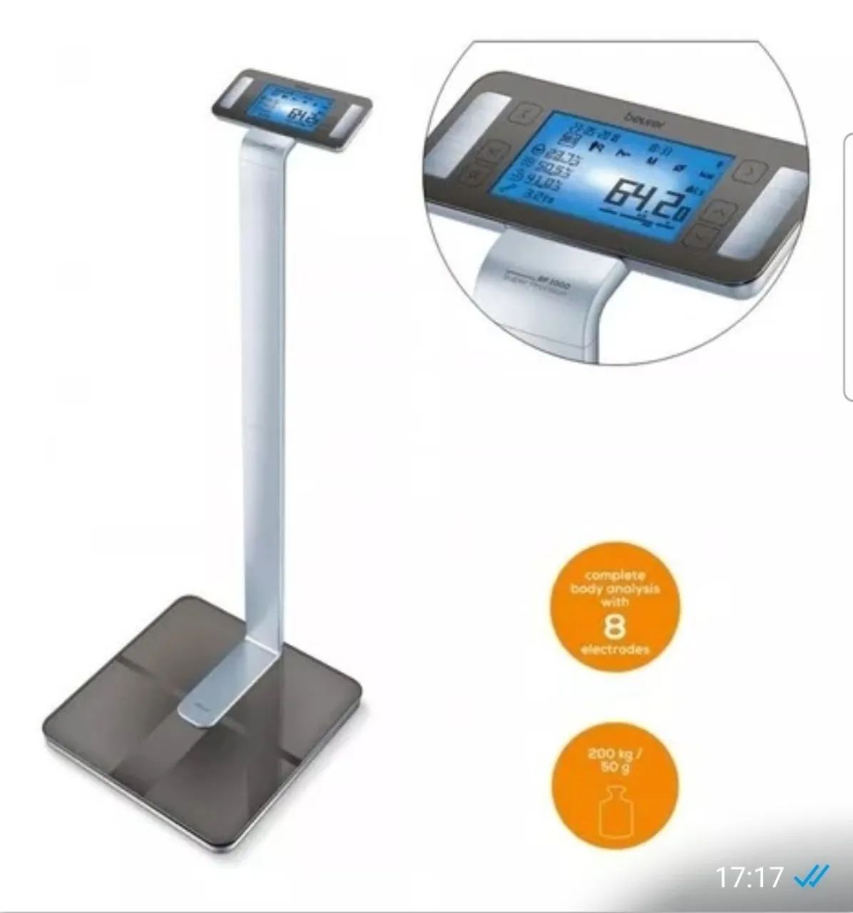 Balança Digital Beurer BF 1000 SuperPrecision - Bluetooth - Foto 3