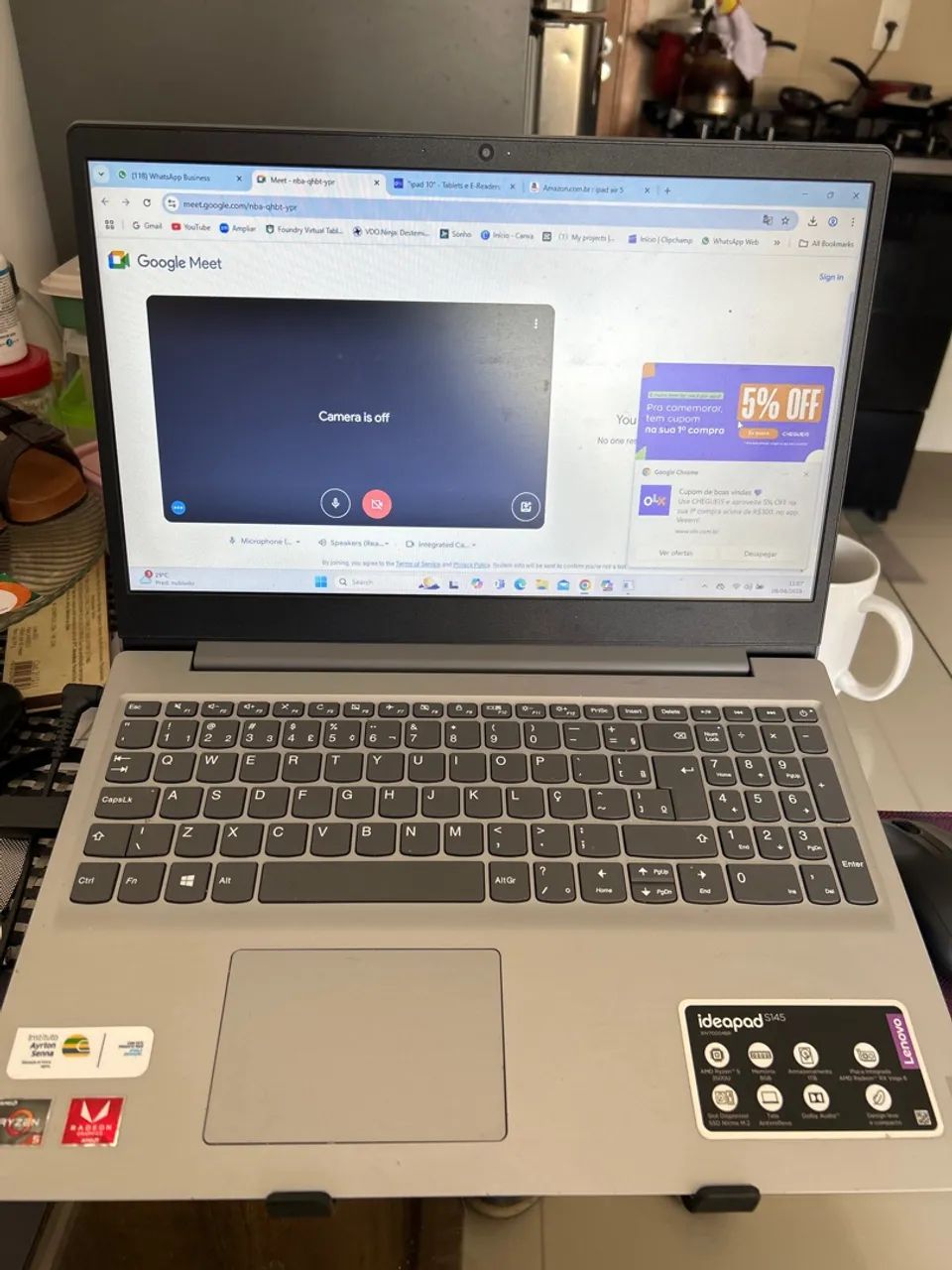 Notebook Lenovo Ideapad S145 - AMD Ryzen