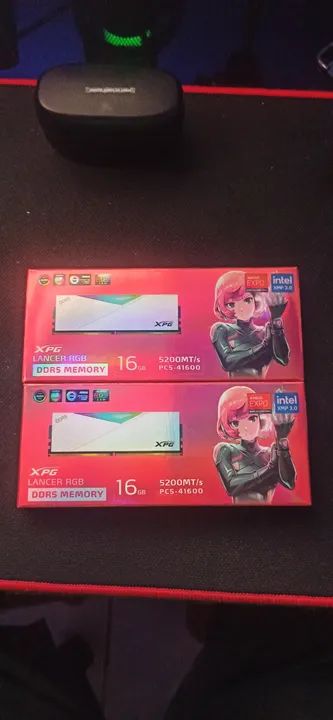 2 x Memória DDR5 XPG Lancer RGB, 16GB, 5200MHz, Branco (Novo) - Foto 3