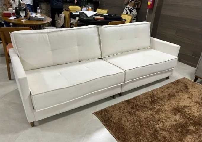 Sofá Elegance Premium 2,00 m Linho (FAZEMOS ENTREGAS EM ATE 24 HORAS) - Foto 2