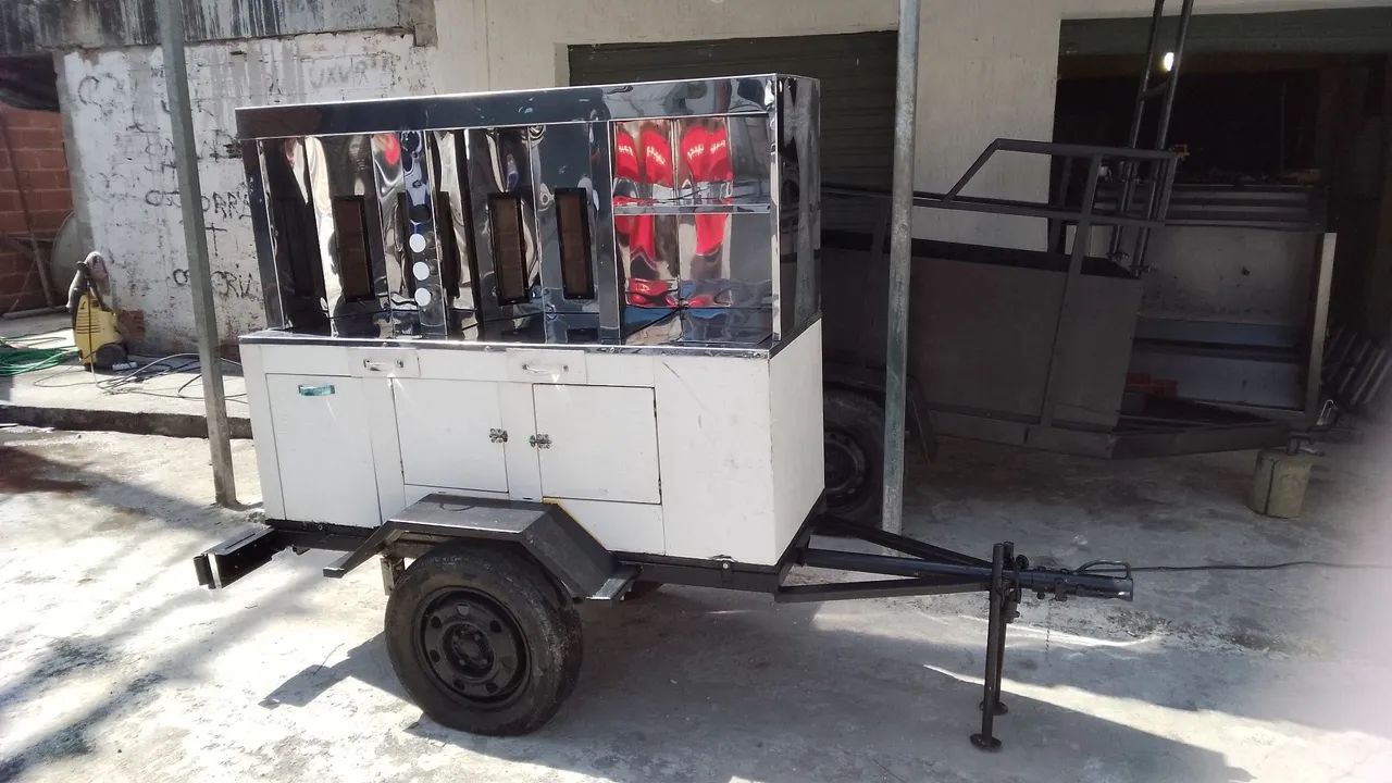 Carretinha reboque churrasco grego. - Foto 2