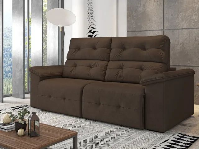 Sofá Retratil E Reclinavel Barcelona 200 cm ( **Promoção Frete Grátis** )