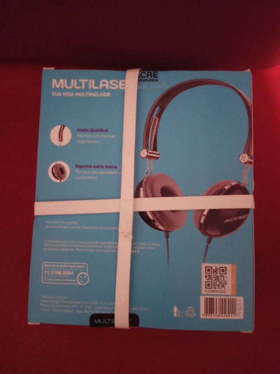 Headphone Multilaser Original com haste ajustável e espuma macia - Foto 2
