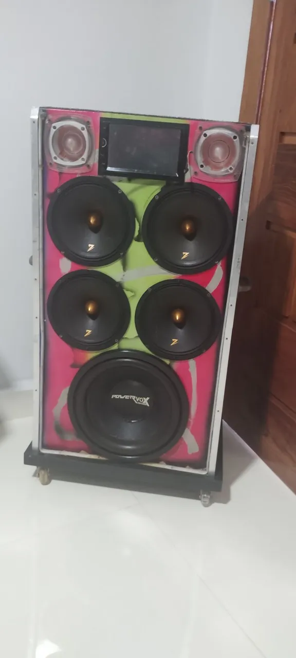 Caixa de Som Potente com Subwoofer Power Vox