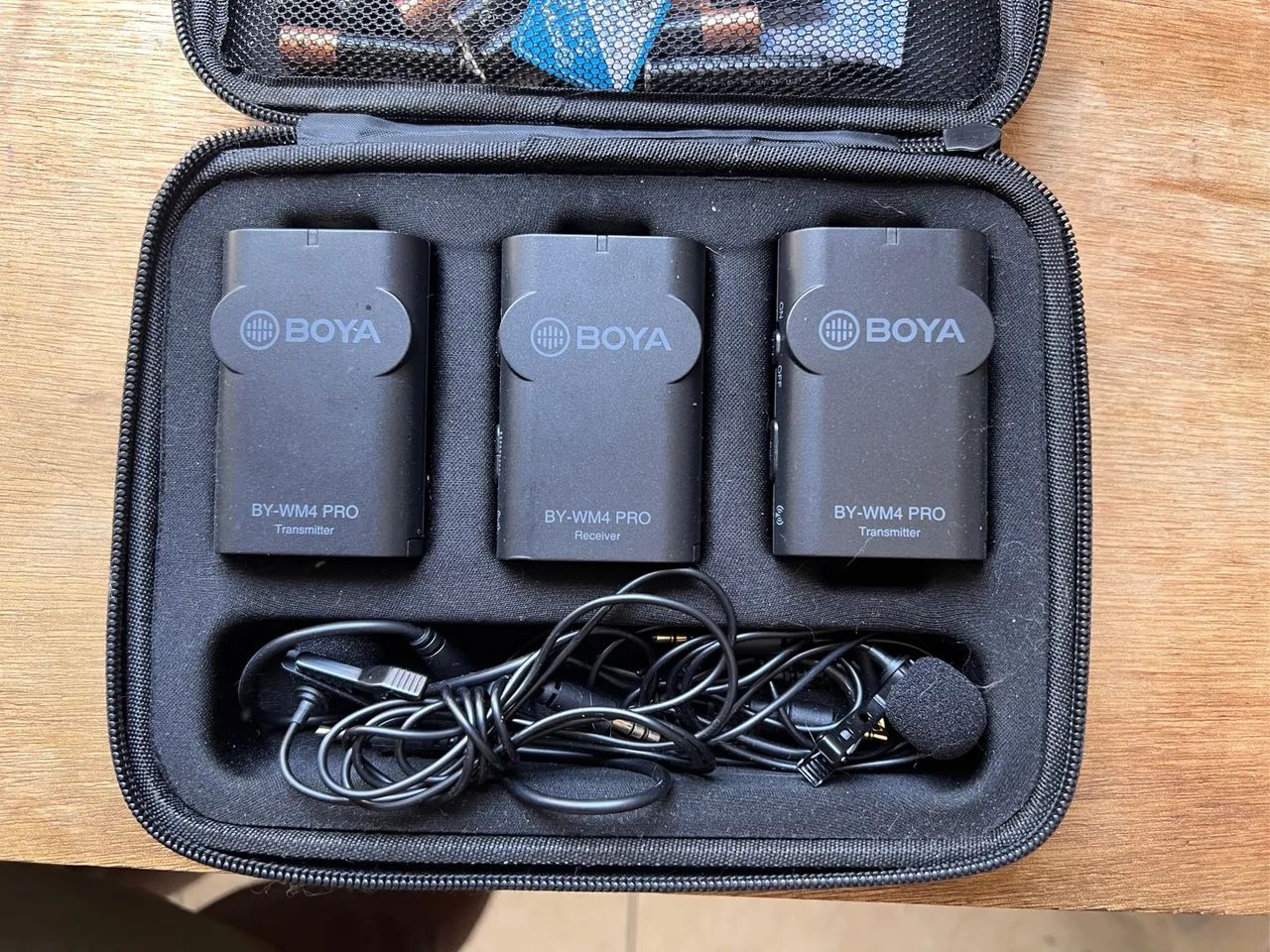 Kit de Microfone Sem Fio Boya BY-WM4 PRO - Novo