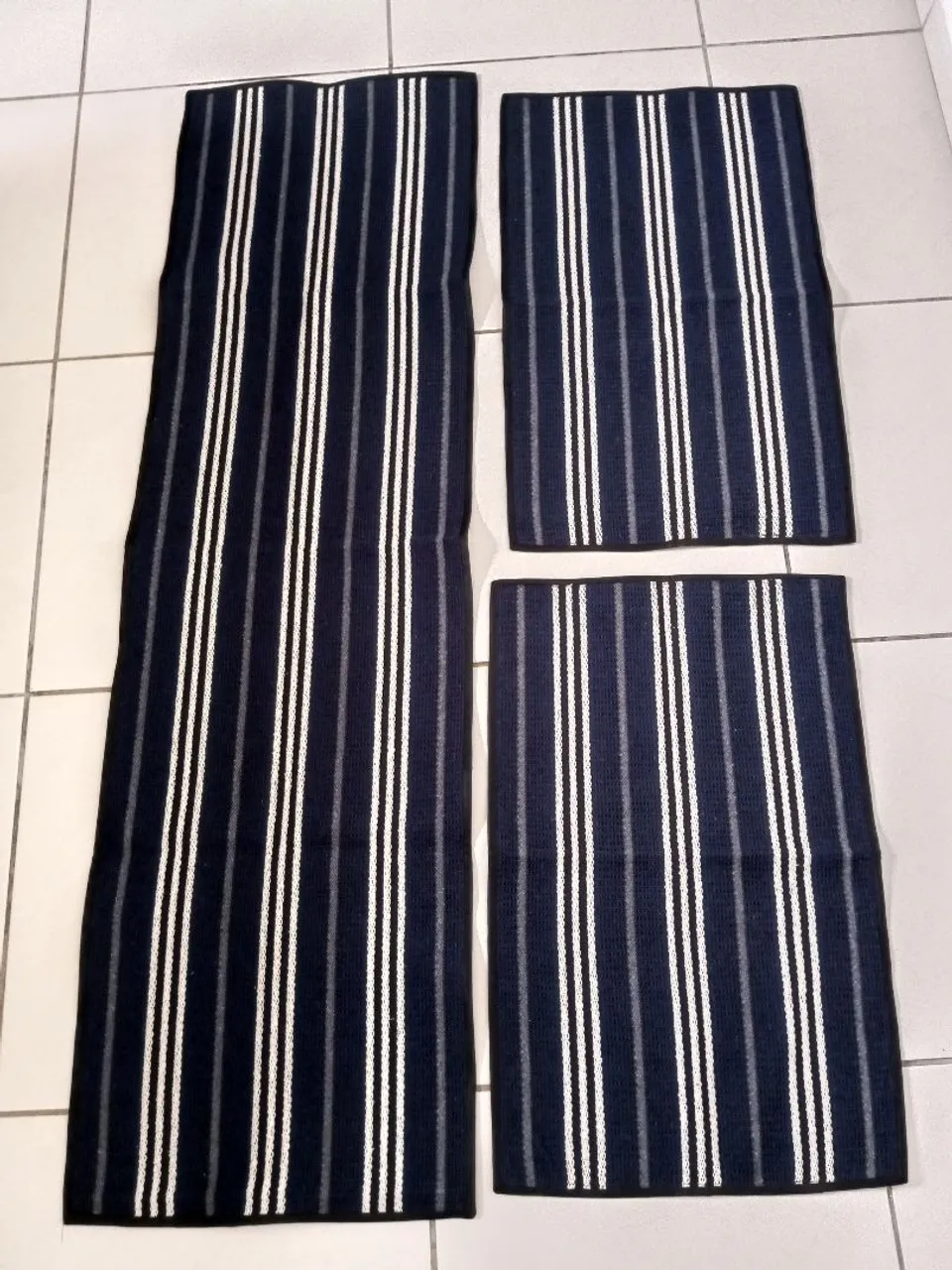 Conjunto de passadeira listrado