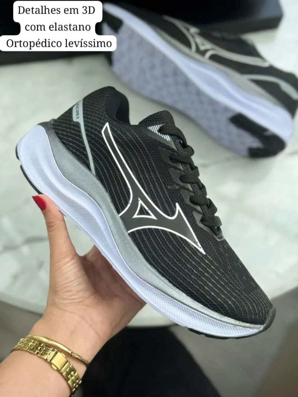 Tênis Mizuno Wave Rider ortopédico levissimo