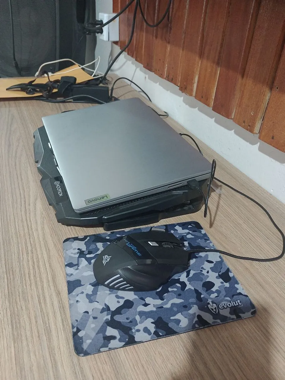 Notebook Lenovo com Cooler e Mouse Gamer