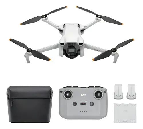 Drone DJI Mini 3 Sem tela Fly More Combo 4K 2 baterias Cinza