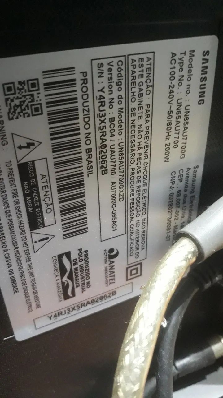 TV 65 POLEGADAS SAMSUNG64308566100355120