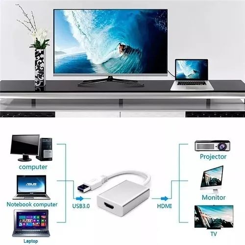 Conversor USB para HDMi - Extensor de Tela ou 2º Monitor - Foto 3