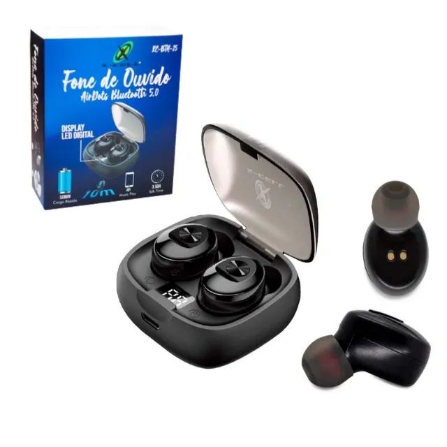 Fone de Ouvido Air Dots Bluetooth 5.0 Marca X-cell XC-BTH-25