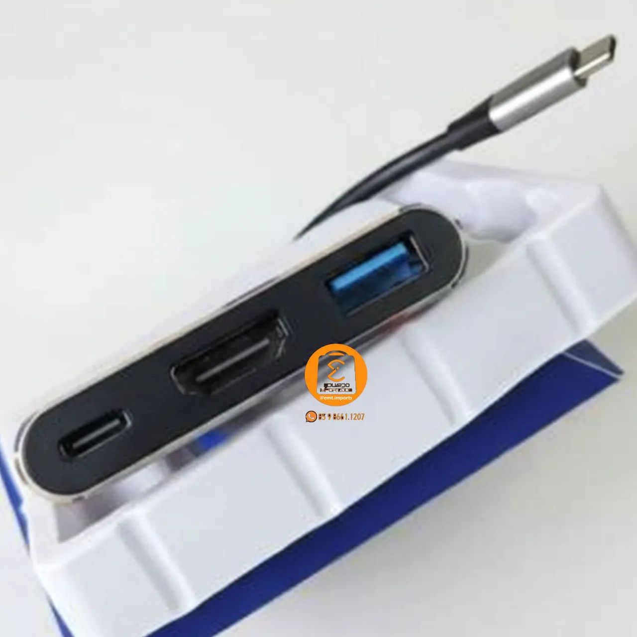 Adaptador, Conversor HDMI, USB 3.0 e TIPO-C (Transmitir tela 3 em 1) KP-AD118 - Foto 3