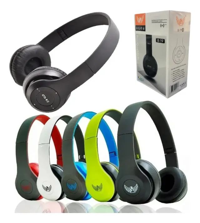Fone De Ouvido Headset Bluetooth Estéreo B-19 - Foto 2