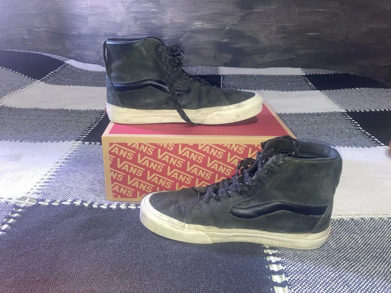 Tênis Vans Sk8-Hi Oliva escuro - Foto 6