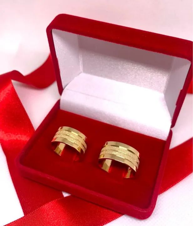 Alianças de Casamento Ouro 18k 15g  - Foto 2