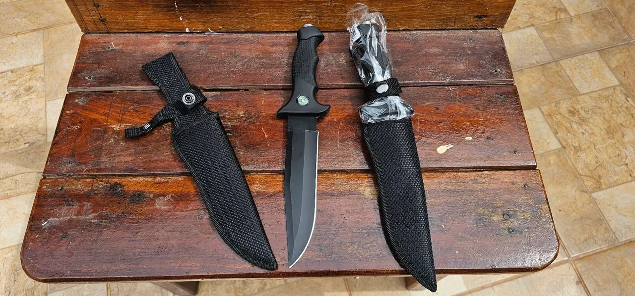 ? Faca Tática Militar com Bainha - Apenas R$50! ?