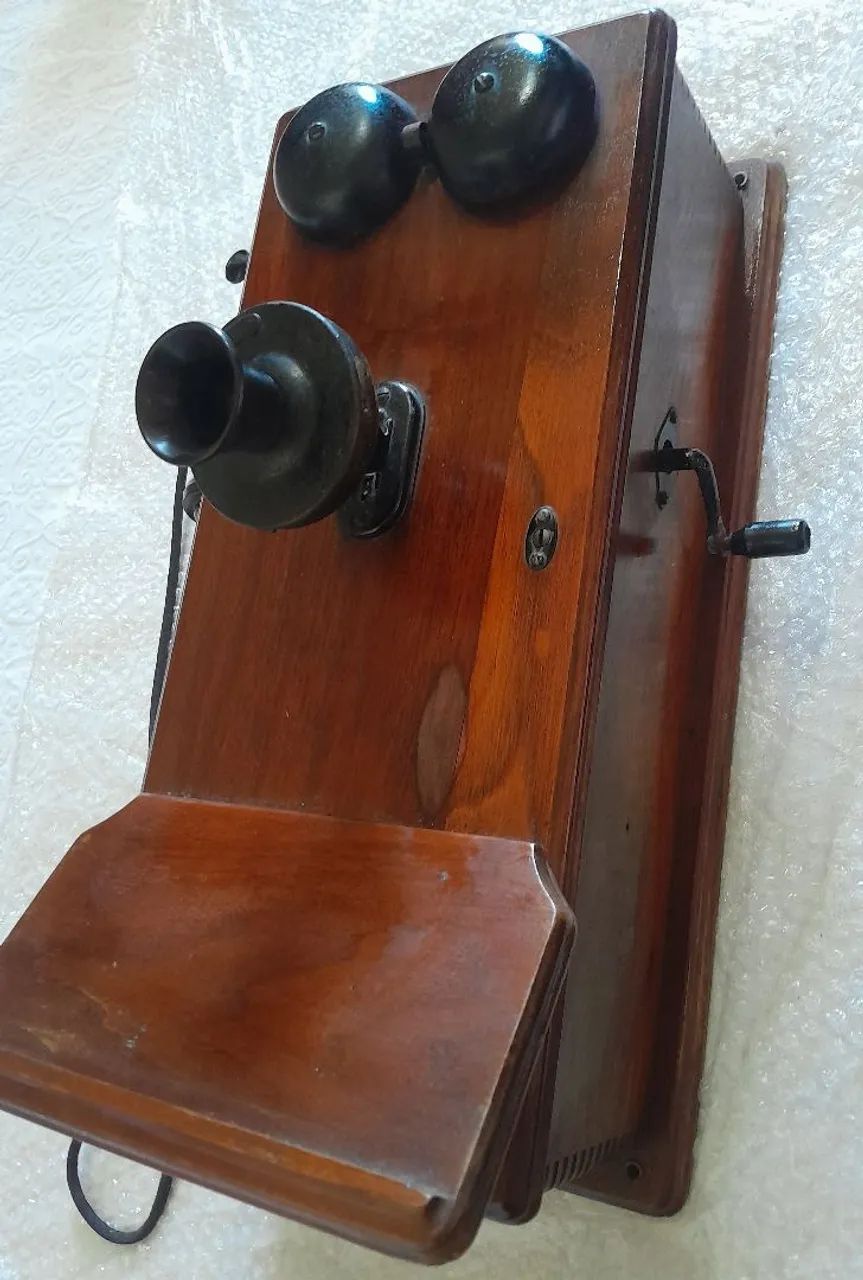 Telefone Vintage de Parede Funcionando 