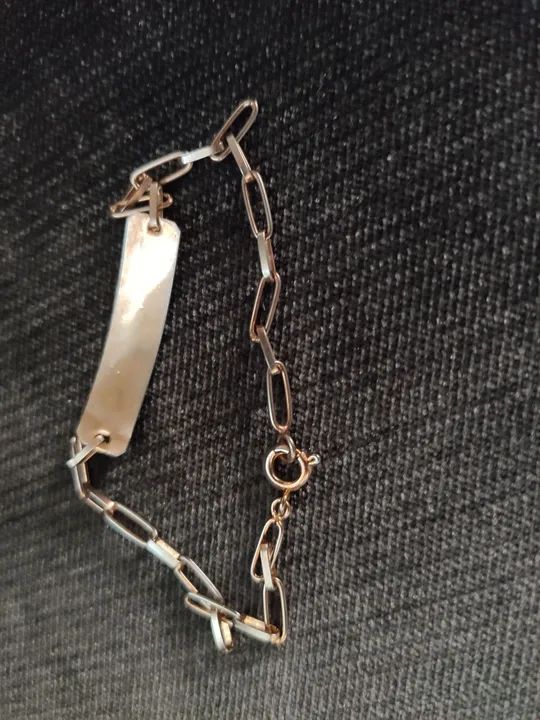 Pulseira com placa Cartier 