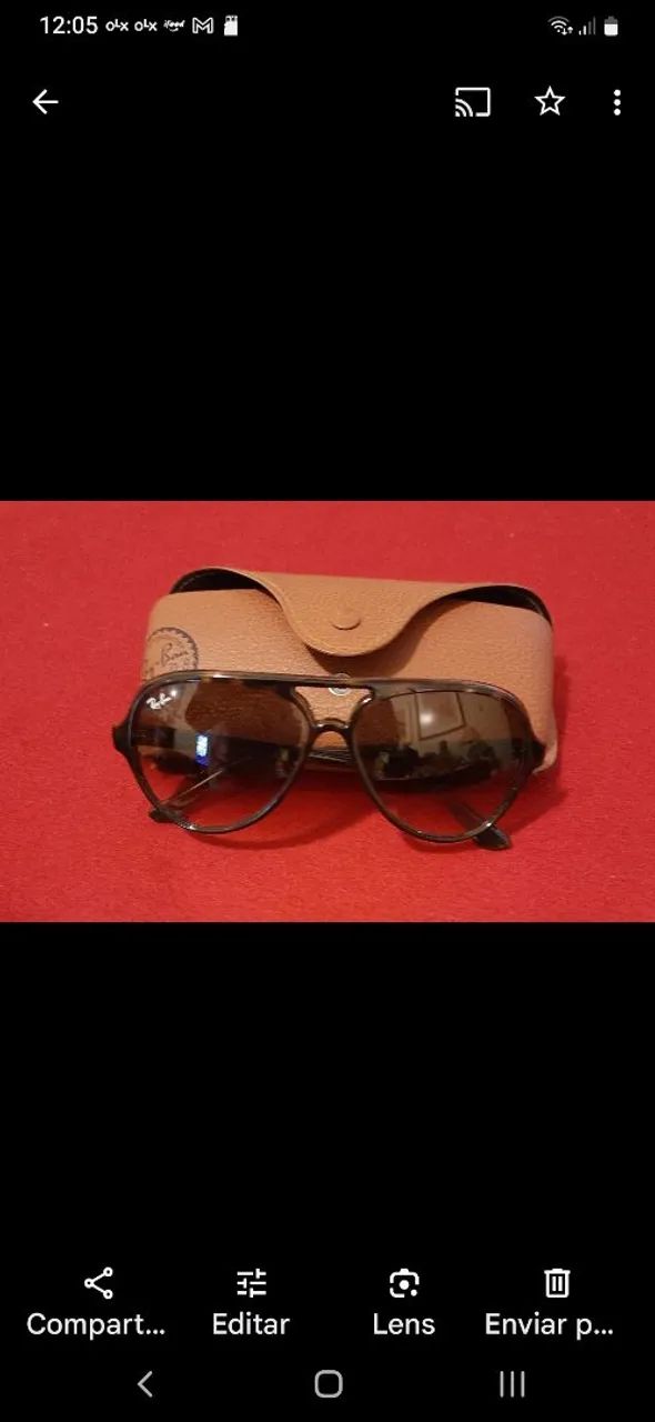 Óculos de sol Ray-Ban Aviator novo