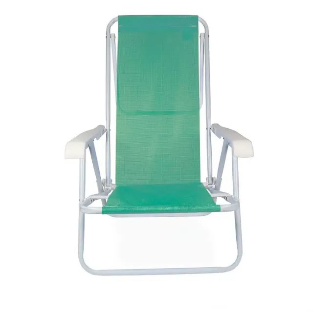 Cadeira Reclinável Aluminio Mor 8 Posições - Verde Anis - Foto 2